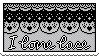 I love lace stamp